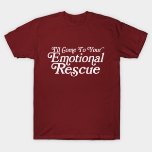 Emotional Rescue / Lyrics Typography T-Shirt